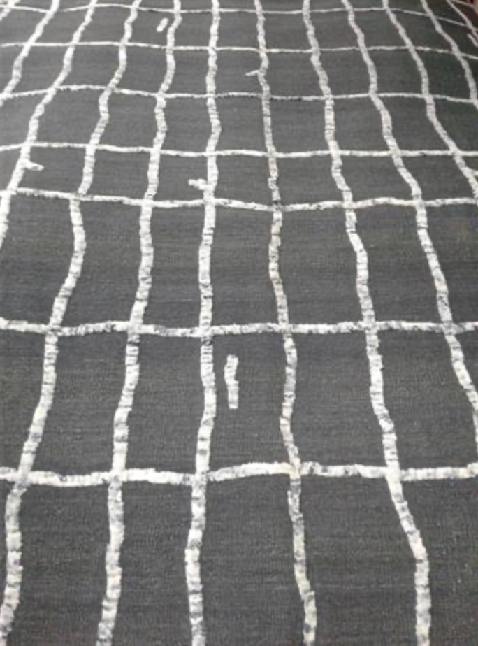 Art Weave Collection - 8'x10' 9'x12' 10'x14' 12'x18' - Grey - Hand Made Flat Weave Wool Tribal Nomadic Rustic Boho Minimalist Rug