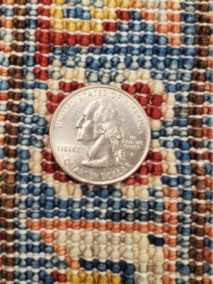 Caucasian Collection Super Kazak - 5' 08" x 7' 10" - Grey Ivory Multicolor - Hand Knotted Wool Traditional Classic Rug