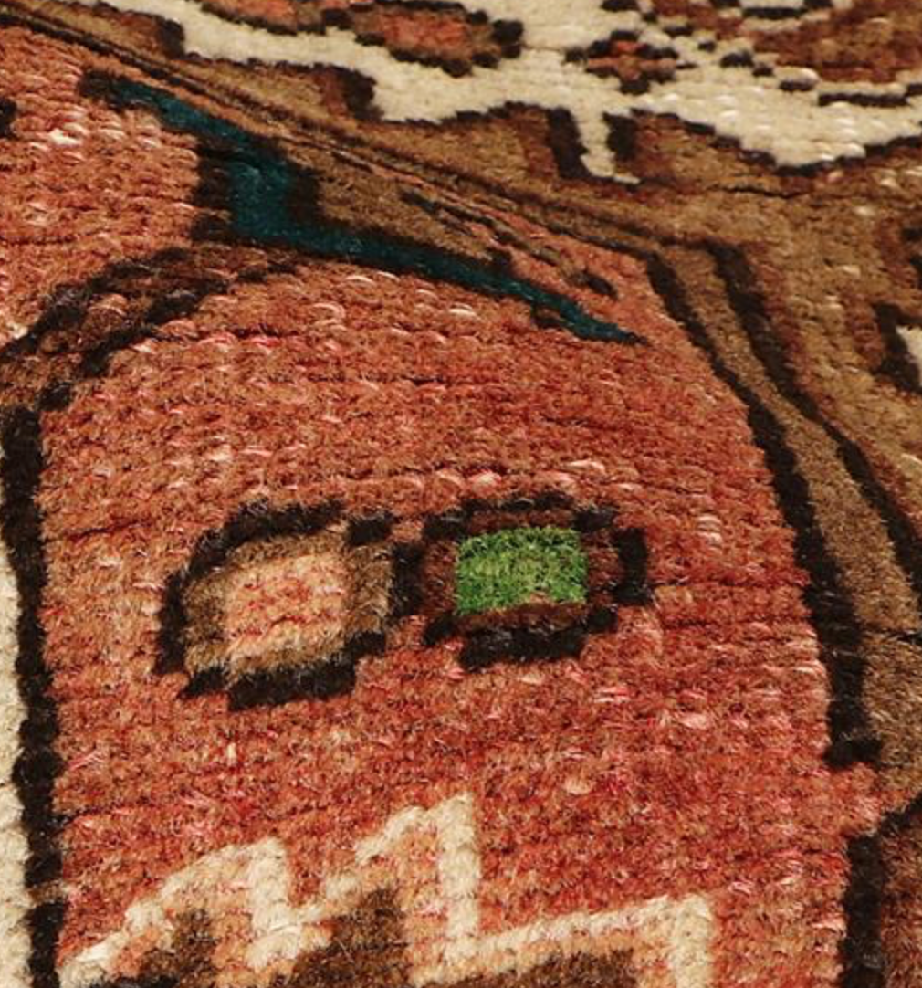 Heriz Renaissance Collection - 7' 03" x 10' 03" - Brown & Ivory - Hand Knotted Wool Traditional Classic Heriz Rug