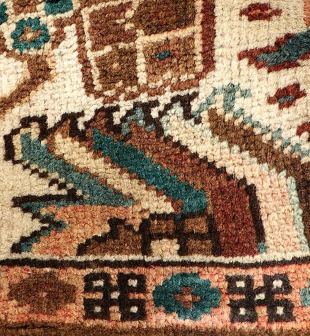 Heriz Renaissance Collection - 7' 08" x 10' 09" - Brown & Ivory - Hand Knotted Wool Traditional Classic Heriz Rug