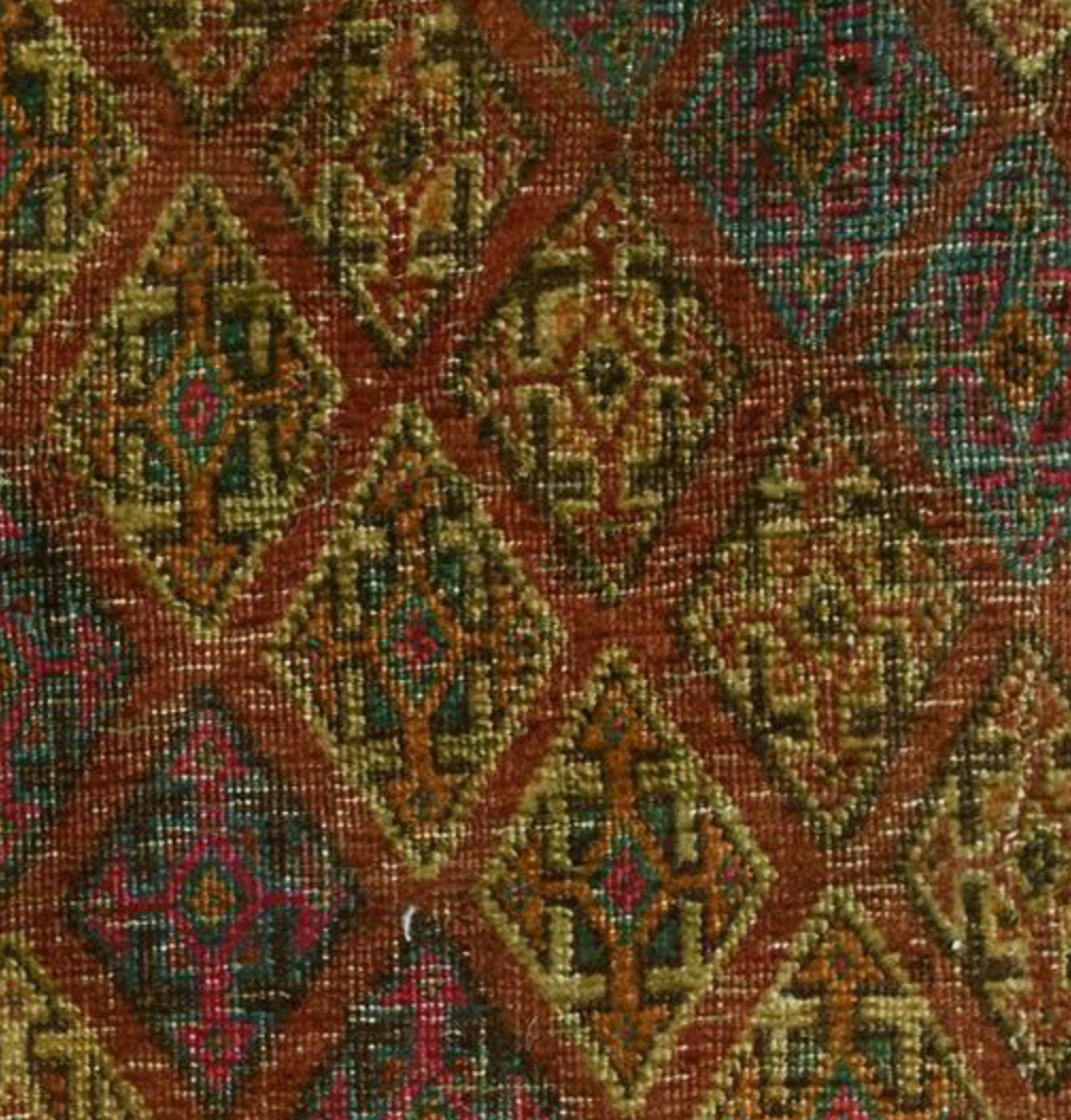 Renaissance Collection - 4' 04" x 7' 05" - Olive Green Multicolor - Hand Knotted Wool Traditional Rustic Tribal Rug