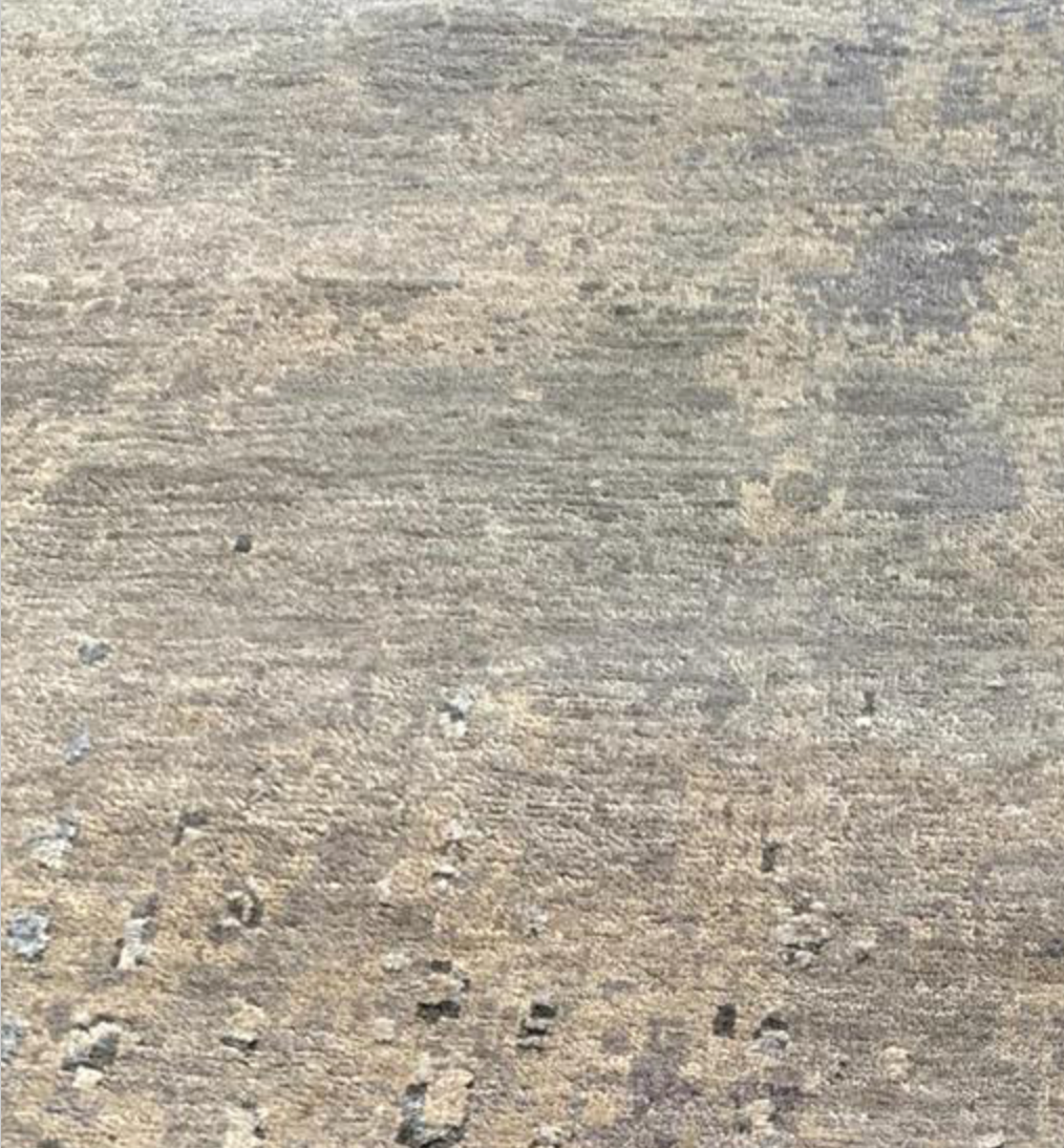 Emerald Collection Wool & Silk - 11' 11" x 15' 02" Large Area Rug - Grey - Hand Knotted Wool & Silk Contemporary Modern Rug