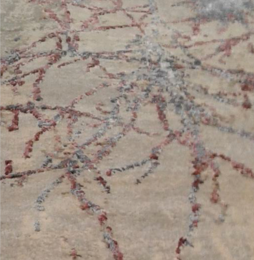Emerald Collection Wool & Silk - 7' 10" x 10' 02" Area Rug - Brown & Grey - Hand Knotted Wool & Silk Contemporary Modern Rug
