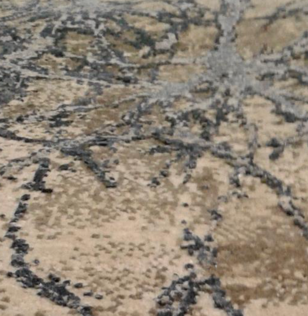 Emerald Collection Wool & Silk - 7' 10" x 10' 02" Area Rug - Brown & Grey - Hand Knotted Wool & Silk Contemporary Modern Rug