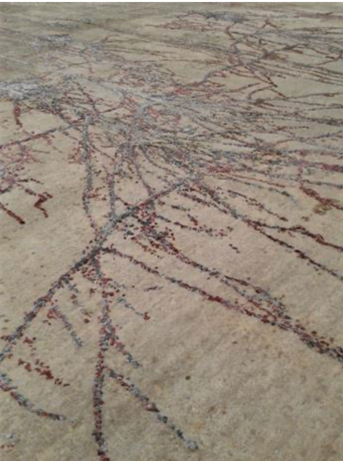 Emerald Collection Wool & Silk - 7' 10" x 10' 02" Area Rug - Brown & Grey - Hand Knotted Wool & Silk Contemporary Modern Rug