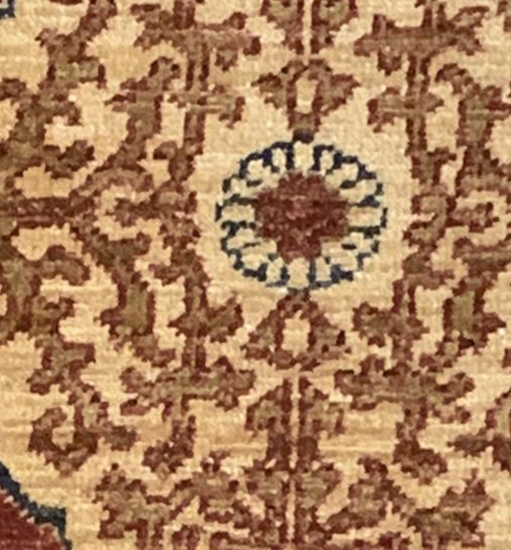 Farahan Collection - 2' 04" x 9' 09" Runner - Red Rust Beige Yellow Camel - Hand Knotted Wool Traditional Classic Runner