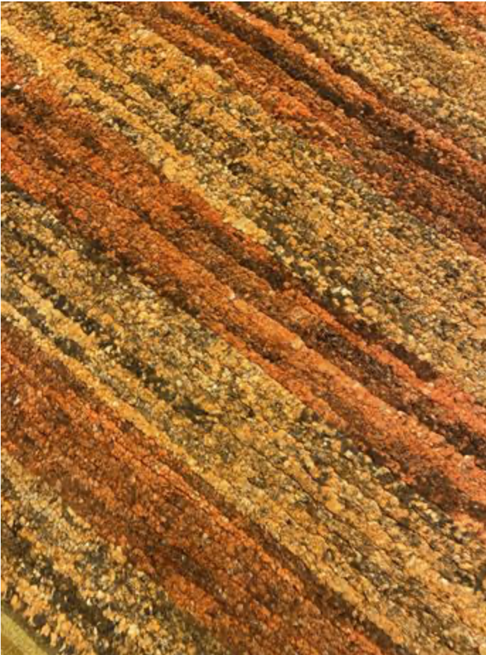 Gurkha Nepal - 6' 08" x 9' 07" Rug - Rust Multicolor - Hand Made Tibetan Weave Wool Rustic Rug