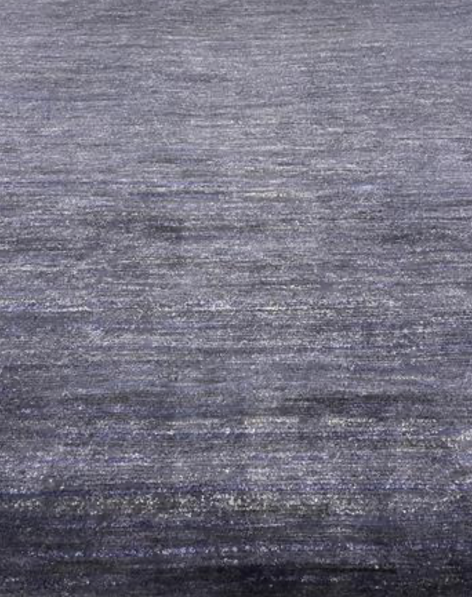 Gurkha Nepal - 7' 04" x 10' 08" Rug - Blue - Hand Made Tibetan Weave Wool Rustic Rug