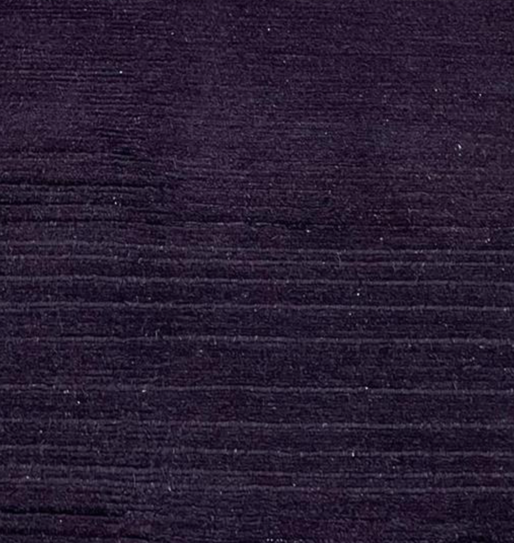 Gurkha Nepal - 2' 11" x 11' 03" Runner - Dark Purple - Hand Made Tibetan Weave Wool Rustic Runner
