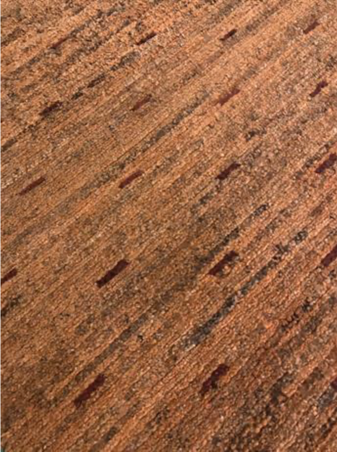 Gurkha Nepal - 3' 00" x 11' 02" Runner - Rust Brown Red - Hand Made Tibetan Weave Wool Rustic Runner