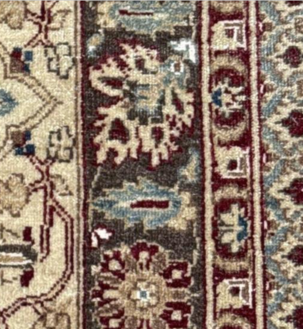 Haji Jalili Classic Rug - 9' 01" x 11' 05" Rug - Red Ivory - Hand Knotted Wool Traditional Haji Jalili Rug