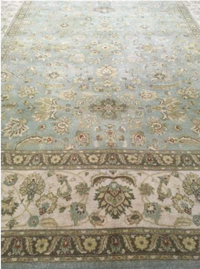 Haji Jalili Classic Rug - 8' 00" x 9' 11" Rug - Green & Ivory Floral - Hand Knotted Wool Traditional Haji Jalili Rug