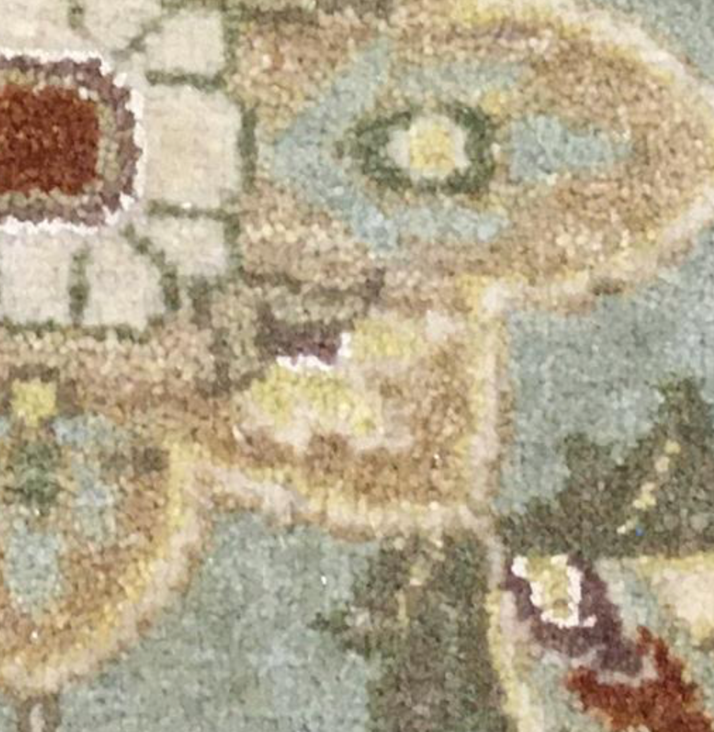 Haji Jalili Classic Rug - 8' 00" x 9' 11" Rug - Green & Ivory Floral - Hand Knotted Wool Traditional Haji Jalili Rug