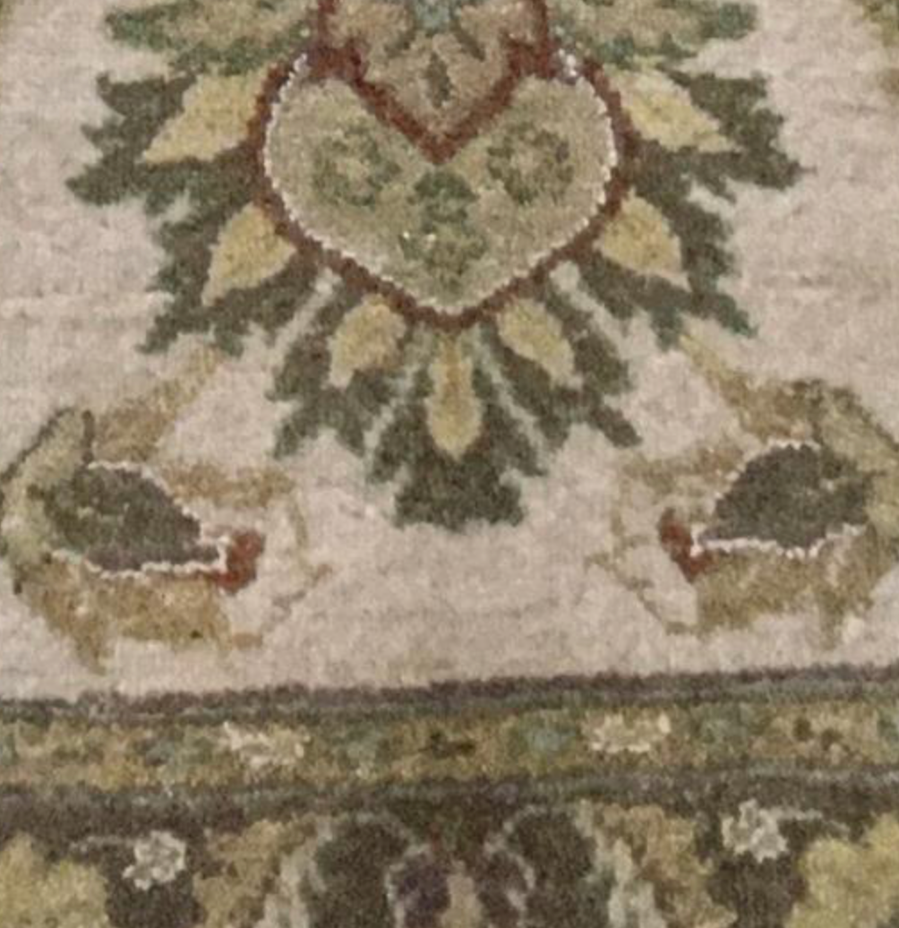 Haji Jalili Classic Rug - 8' 00" x 9' 11" Rug - Green & Ivory Floral - Hand Knotted Wool Traditional Haji Jalili Rug
