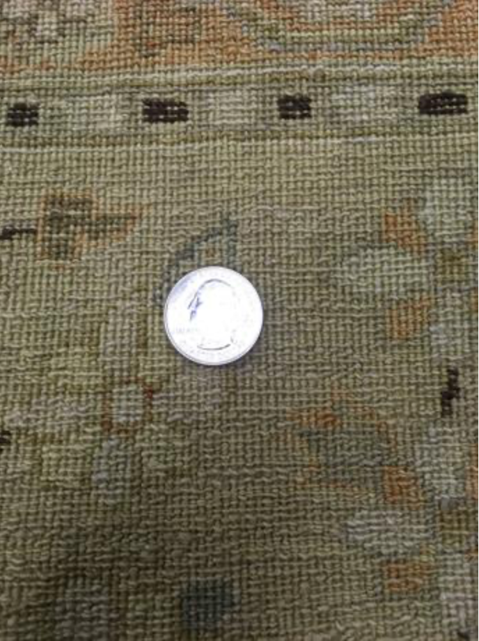 Haji Jalili Classic Rug - 9' 01" x 9' 01" Square Rug - Dark & Light Brown Floral - Hand Knotted Wool Traditional Haji Jalili Rug