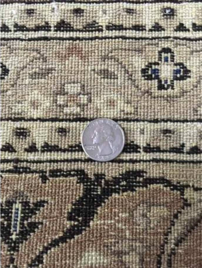 Haji Jalili Classic Rug - 8' 01" x 10' 02" Rug - Camel & Light Brown Floral - Hand Knotted Wool Traditional Haji Jalili Rug