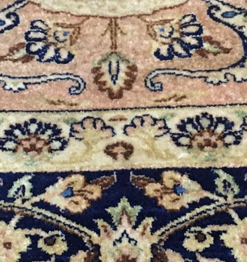 Haji Jalili Classic Rug - 9' 02" x 12' 01" Rug - Camel Brown Grey Floral - Hand Knotted Wool Traditional Haji Jalili Rug