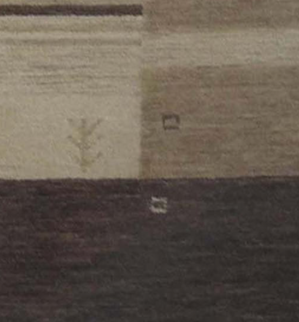 Loom Collection Gabbeh Rug - 6'x9' 8'x10' 9'x12' 10'x14' - Brown & Beige - Hand Made Wool Rustic Tribal Rug