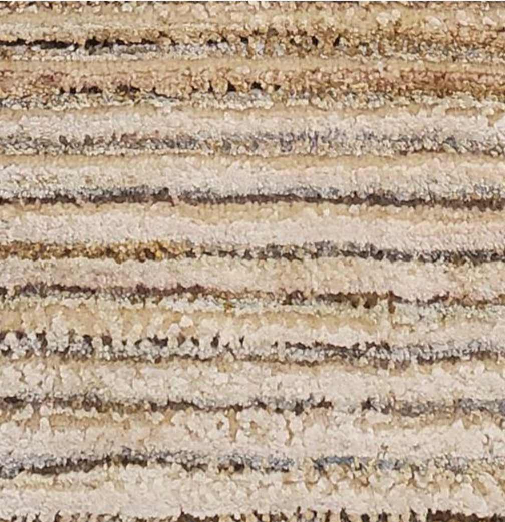 Impression Collection Wool & Silk Rug - 8' 00" x 10' 02" - Gold & Blue - Hand Knotted Wool & Silk Modern Contemporary Rug