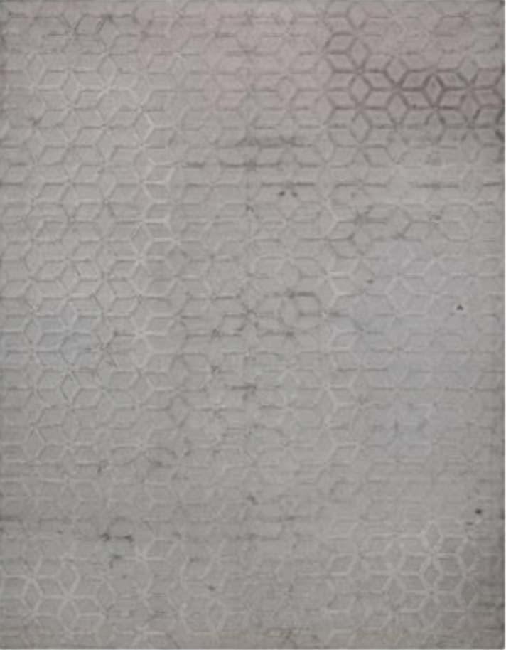 Loom Collection Rug - 10' 06" x 13' 08" - Grey - Hand Knotted Wool Modern Minimalist Contemporary Rug