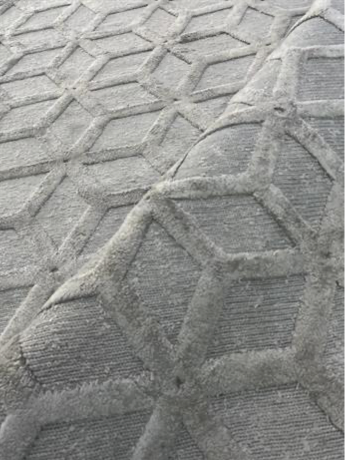 Loom Collection Rug - 10' 06" x 13' 08" - Grey - Hand Knotted Wool Modern Minimalist Contemporary Rug