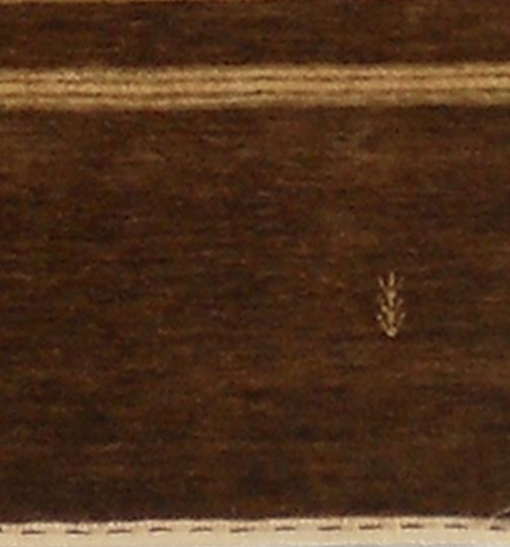 Loom Collection Gabbeh Rug - 6'x9' 8'x10' 9'x12' - Brown & Beige - Hand Made Wool Rustic Tribal Rug