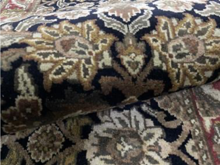 Jaipur Classic Runner - 2' 06" x 9' 10" - Red Black - Hand Knotted Wool Traditional Jaipur Runner