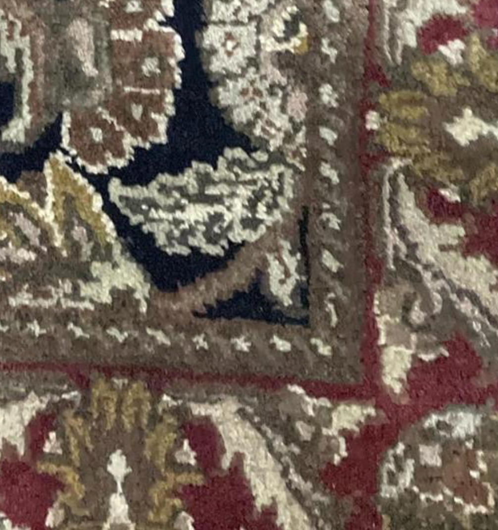 Jaipur Classic Runner - 2' 06" x 9' 10" - Red Black - Hand Knotted Wool Traditional Jaipur Runner