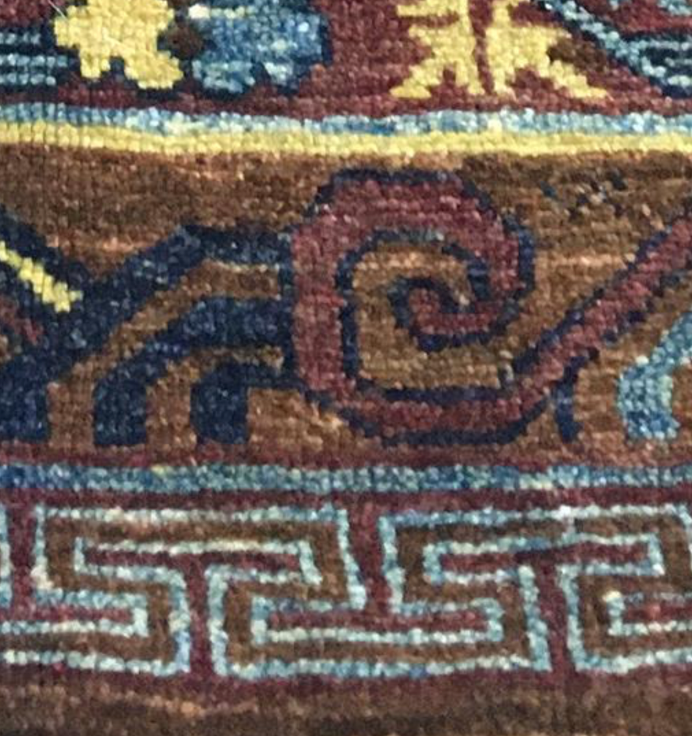 Millenium Collection Rug - 8' 00" x 10' 11" - Brown Blue Multicolor - Hand Knotted Wool Traditional Tribal Rustic Rug