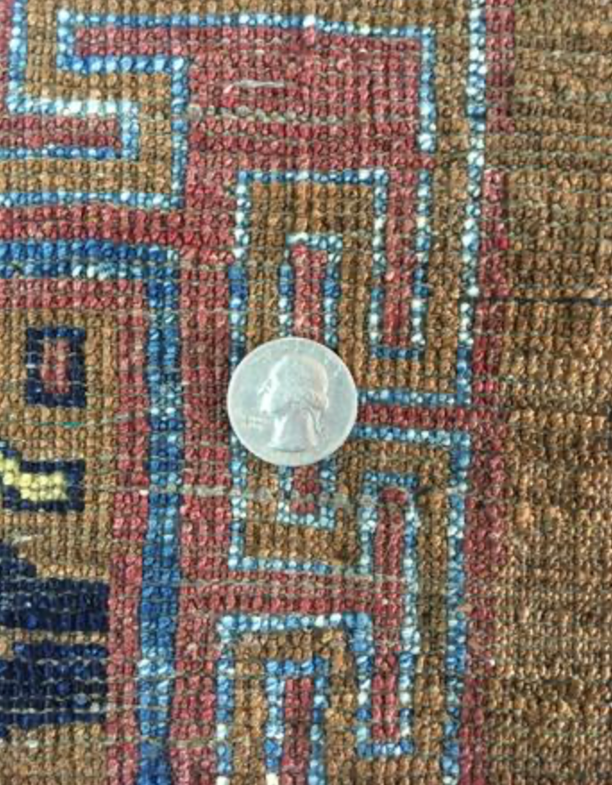 Millenium Collection Rug - 8' 00" x 10' 11" - Brown Blue Multicolor - Hand Knotted Wool Traditional Tribal Rustic Rug