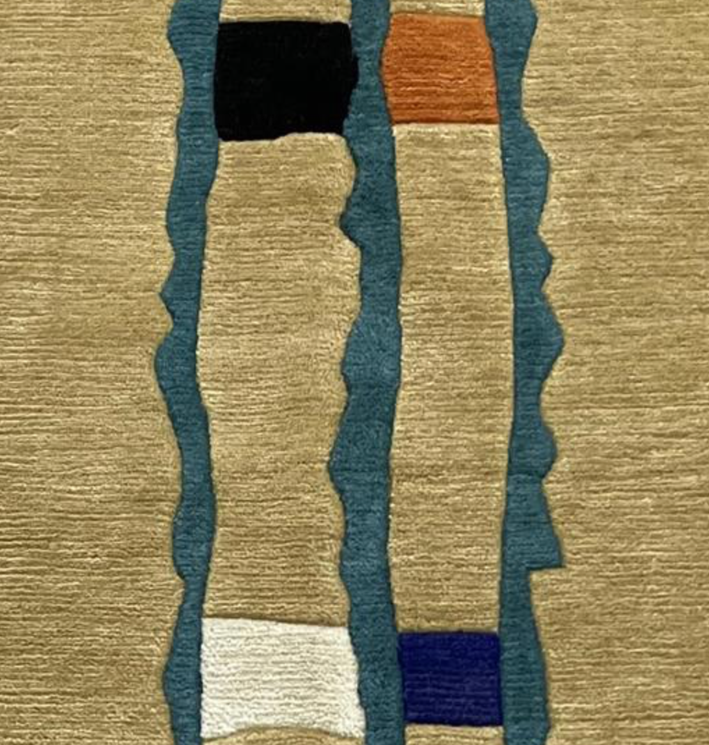 Himalayo Collection Rug - 5' 08" x 8' 00" - Brown - Hand Made Tibetan Weave Wool Tribal Rustic Boho Modern Rug