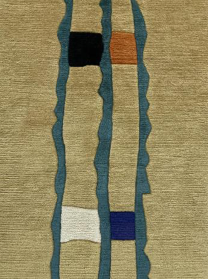 Himalayo Collection Rug - 5' 08" x 8' 00" - Brown - Hand Made Tibetan Weave Wool Tribal Rustic Boho Modern Rug