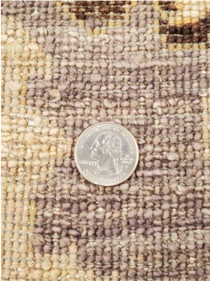 Opal Collection Wool & Silk - 10' 01" x 13' 11" - Brown Gold Beige - Hand Knotted Wool & Silk Traditional Classic Floral Rug