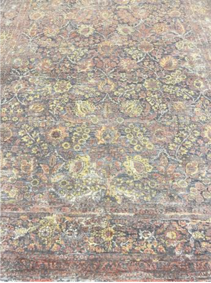 Ottoman Collection Wool & Silk - 10'x14' & 12'x15' - Red, Grey & Multicolor - Hand Knotted Wool with Silk Traditional Classic Floral Rug