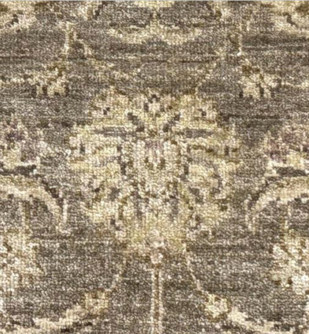 Oushak Floral Runner - 2' 07" x 10' 02" - Light Brown & Camel - Hand Knotted Wool Classic Traditional Oushak Runner