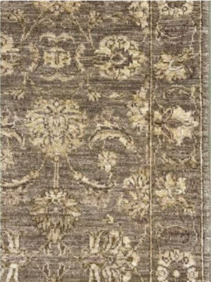 Oushak Floral Runner - 2' 07" x 10' 02" - Light Brown & Camel - Hand Knotted Wool Classic Traditional Oushak Runner