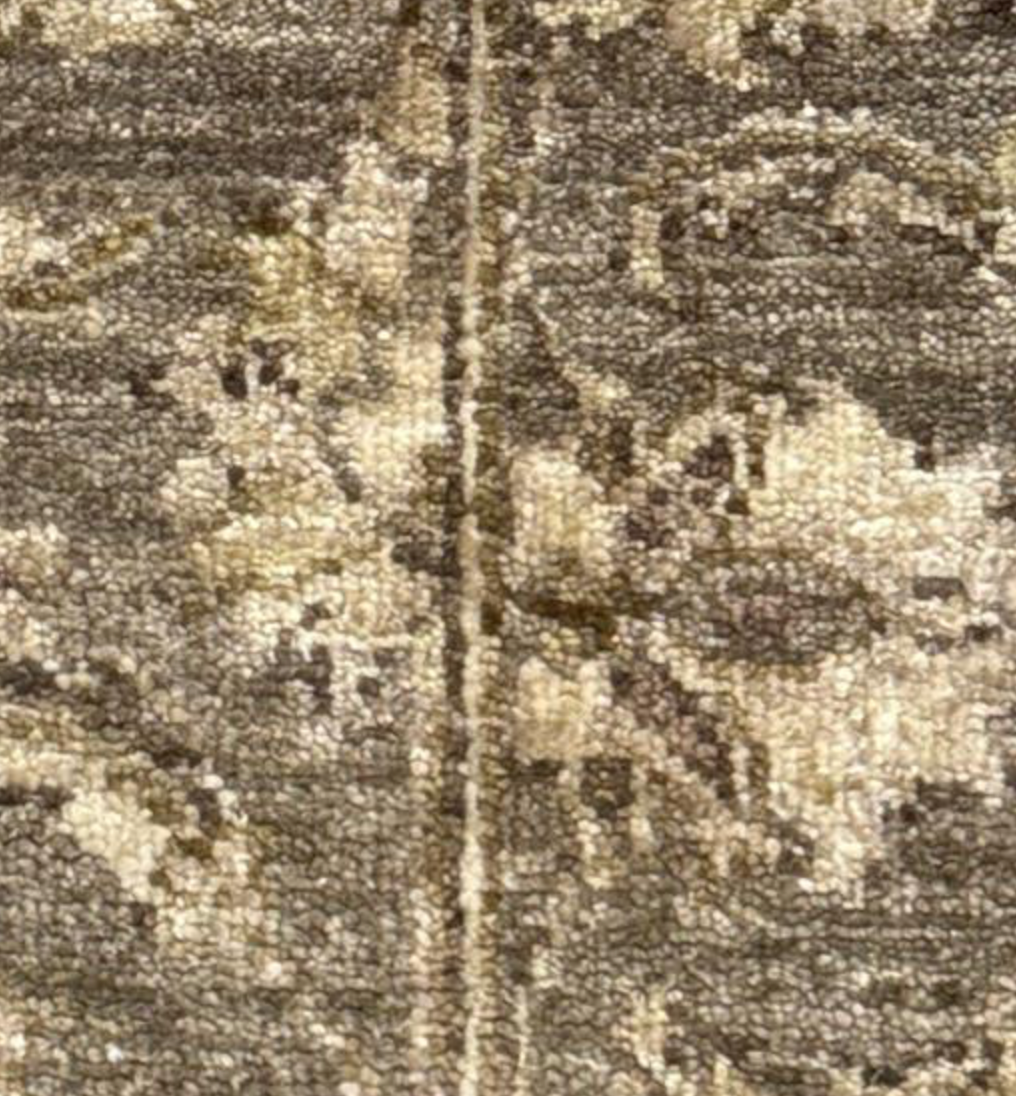 Oushak Floral Runner - 2' 07" x 10' 02" - Light Brown & Camel - Hand Knotted Wool Classic Traditional Oushak Runner