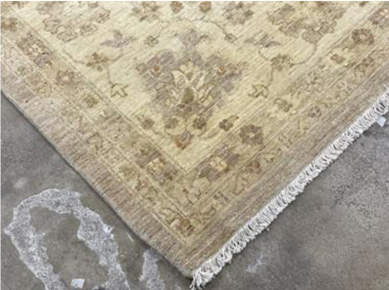 Oushak Sultanabad Design - 12' 02" x 17' 03" - Light Grey & Ivory - Hand Knotted Wool Classic Traditional Extra Large Rug