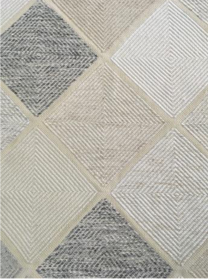 Scandinavian Collection - Multiple Sizes - White Grey Black Camel - Hand Made Wool Flat Weave Scandinavian Design Runner & Rug