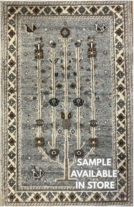Souf Collection - 2' x 3' Mats - 2' 08" x 20' 01" Runner & 10' 01" x 13' 10" Area Rug - Moroccan Shag Style - Grey & Brown - Handmade Wool Rug