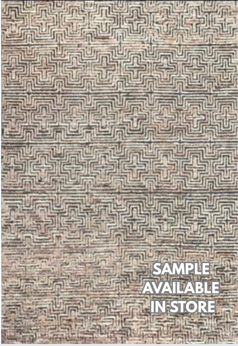 Souf Collection - 2'x3' Mats - 8'x10' & 10'x14' - Wool Moroccan Shag Style - Brown & Black - Hand Made Woven Area Rugs & Mats