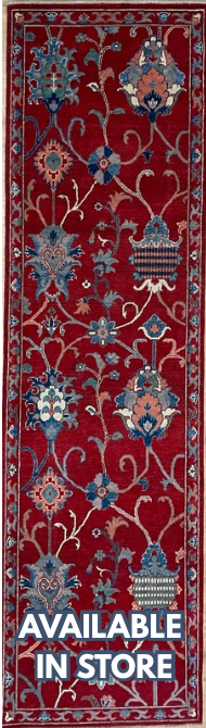 Floral Kazak Runner - 2' 08" x 9' 07" - Red Multicolor - Hand Knotted Wool Traditional Kazak Runner